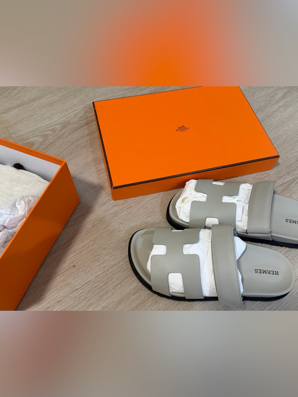 Hermes Chypre Leather Sandals